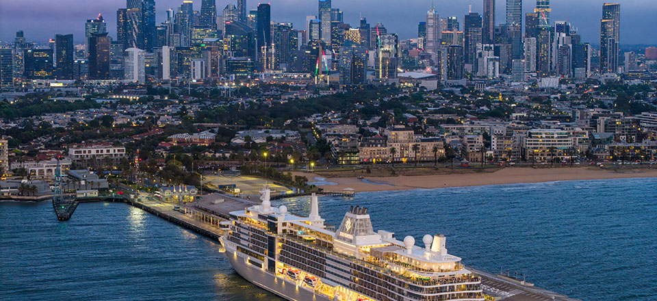 Australia Melbourne Harbour Night